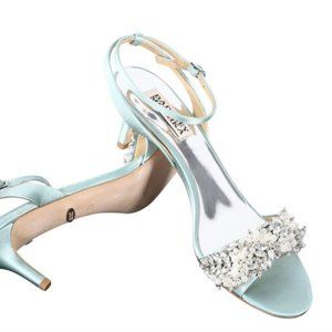 9.5 Badgley Mischka Fiona Blue Kitten Heel